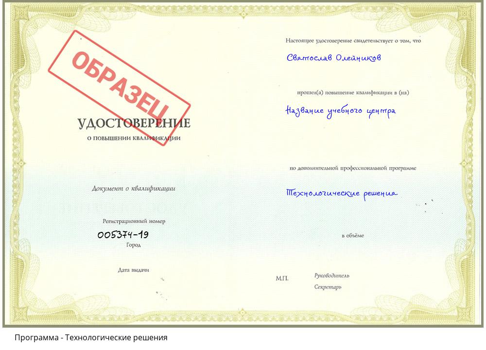 Технологические решения Рославль